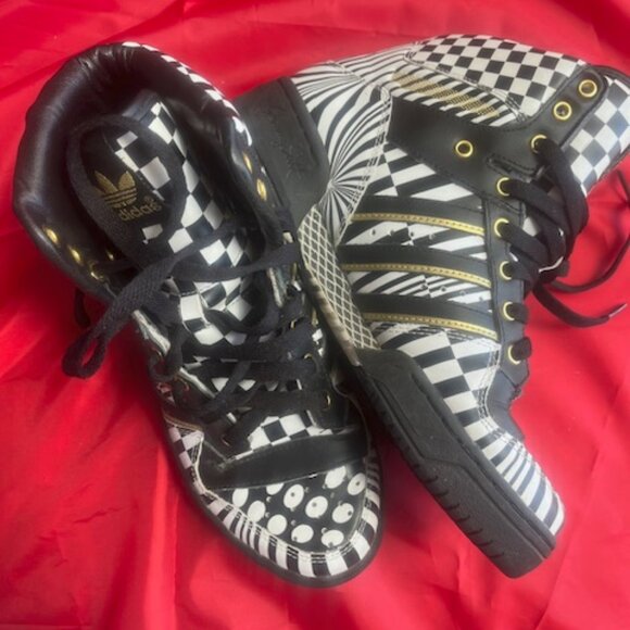 Adidas Jeremy Scott High Top Black and White - Picture 9 of 11